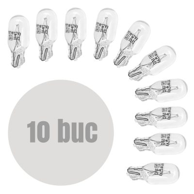 Bec de pozitie W3W - T10 12V 3W - set de 10 - CARGUARD - Becuri auxiliare - Mercaton Store