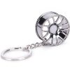 Breloc metalic,  model janta auto cromata, 9 x 3.5 cm, Argintiu - Brelocuri - Mercaton Store