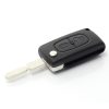 Citroen / Peugeot 406 - Carcasa tip cheie briceag cu 2 butoane, lama NE78-SH2 cu suport baterie - Carcase de chei - Mercaton Store