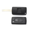 Citroen / Peugeot 407 - Carcasa tip cheie briceag cu 2 butoane, lama HU83-SH2 cu suport baterie - Carcase de chei - Mercaton Store