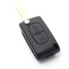 Citroen / Peugeot 407 - Carcasa tip cheie briceag cu 2 butoane, lama HU83-SH2 cu suport baterie - Carcase de chei - Mercaton Store