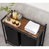 Dulap baie, Leobert, placa MDF, 2 rafturi, maro, 73x33x72 cm - Mobilier Baie - Mercaton Store