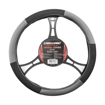 Husa volan auto - negru / gri - CARGUARD - Huse Volan - Mercaton Store