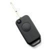 Carcasa cheie tip briceag pentru Mercedes, 1 buton, lama cu 2 piste, Negru - Carcase de chei - Mercaton Store