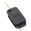Carcasa cheie tip briceag pentru Mercedes, 1 buton, lama cu 2 piste, Negru - Carcase de chei - Mercaton Store