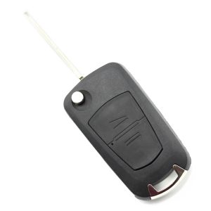 Carcasa cheie tip briceag pentru Opel, 2 butoane, Lama pe dreapta, Negru - Carcase de chei - Mercaton Store