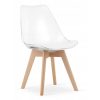 Scaun bucatarie/living, Mercaton, Mark, PP, lemn, transparent, 49x42x82.5 cm - Scaune pentru Casa - Mercaton Store