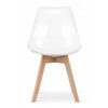 Scaun bucatarie/living, Mercaton, Mark, PP, lemn, transparent, 49x42x82.5 cm - Scaune pentru Casa - Mercaton Store