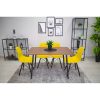 Scaun stil scandinav, Mercaton, Osaka, PP, lemn, galben si negru, 46x54x81 cm - Scaune pentru Casa - Mercaton Store