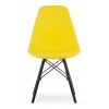 Scaun stil scandinav, Mercaton, Osaka, PP, lemn, galben si negru, 46x54x81 cm - Scaune pentru Casa - Mercaton Store