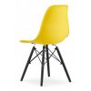 Scaun stil scandinav, Mercaton, Osaka, PP, lemn, galben si negru, 46x54x81 cm - Scaune pentru Casa - Mercaton Store