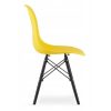 Scaun stil scandinav, Mercaton, Osaka, PP, lemn, galben si negru, 46x54x81 cm - Scaune pentru Casa - Mercaton Store