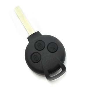 Carcasa cheie cu 3 butoane pentru Smart, Negru Mat - Carcase de chei - Mercaton Store