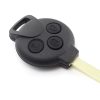 Carcasa cheie cu 3 butoane pentru Smart, Negru Mat - Carcase de chei - Mercaton Store