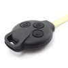 Carcasa cheie cu 3 butoane pentru Smart, Negru Mat - Carcase de chei - Mercaton Store