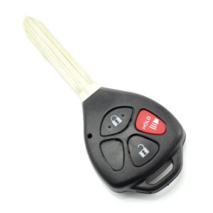 Carcasa cheie pentru Toyota, 2+1 butoane, Buton de Panica, fara Logo, Negru - Carcase de chei - Mercaton Store