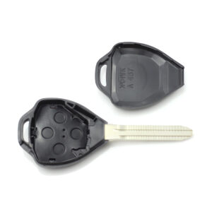Carcasa cheie pentru Toyota, 3 butoane, cu Logo, Negru - Carcase de chei - Mercaton Store