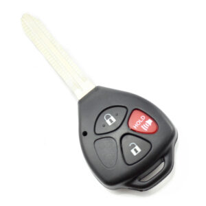 Carcasa cheie pentru Toyota, 3 butoane, cu Logo, Negru - Carcase de chei - Mercaton Store