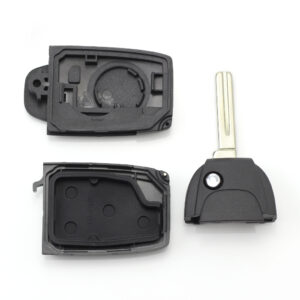 Carcasa cheie tip briceag pentru Volvo, 2 butoane, Negru - Carcase de chei - Mercaton Store