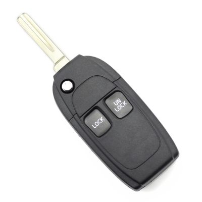 Carcasa cheie tip briceag pentru Volvo, 2 butoane, Negru - Carcase de chei - Mercaton Store