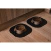 Castron pentru hranirea animalelor de companie cu suporti antiderapanti, Maro, 13.2x13.2x3.6 cm, MCT-PS102 - Castroane si Adapatoare Animale - Mercaton Store