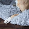 Culcus moale, pentru caine/pisica, gri, 70 cm - Paturi si Saltele Animale - Mercaton Store