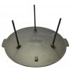 Disc pentru gratar, fonta, cu picioare, 45x23 cm, Perfect Home - Disc pentru gratar - Mercaton Store