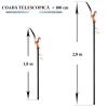 Foarfeca crengi si fierastrau, cu maner telescopic 1.8-2.8 m, Strend Pro - Foarfeci gradina - Mercaton Store