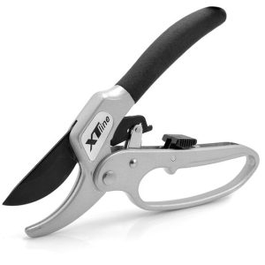 Foarfeca gradina, tip ghilotina, cu clichet, pentru vita vie, pomi, trandafiri, otel japonez sk-5, 20 cm, XTline - Foarfeci gradina - Mercaton Store