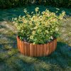 Gard de gradina decorativ din lemn, maro, 200x20 cm - Garduri de gradina - Mercaton Store