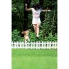 Gard de gradina decorativ, din plastic, alb, set 7 buc, 3.2 m x 35 cm - Garduri de gradina - Mercaton Store