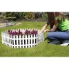 Gard de gradina decorativ, din plastic, alb, set 7 buc, 3.2 m x 35 cm - Garduri de gradina - Mercaton Store