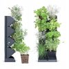 Ghivece decorative de flori, modular, antracit, 4x1 L, set 4 buc, 19.5x11.4x47.5 cm, Mini Cascade - Ghivece pentru flori - Mercaton Store