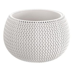 Ghiveci decorativ pentru flori, rotund, alb, 29x19.5 cm, Splofy Bowl - Ghivece pentru flori - Mercaton Store