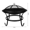 Gratar gradina, grill rotund, metal, 56x47 cm - Gratare de gradina - Mercaton Store
