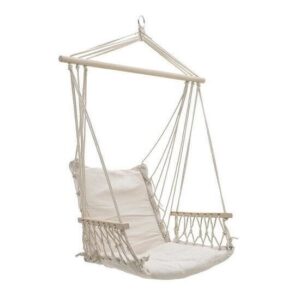 Hamac tip scaun, alb, max 150 kg, 100x50 cm, Craig - Hamace pentru gradina - Mercaton Store