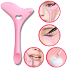 Sablon multifunctional 4in1 Eyeliner din silicon pentru machiaj, Roz - Accesorii Diverse pentru Ingrijire - Mercaton Store
