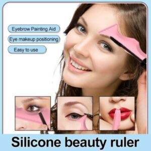 Sablon multifunctional 5 in 1 Eyeline din silicon pentru makeup ochi, fata, sprancene, buze, 149.4x41.4x8 mm, Mov - Accesorii Diverse pentru Ingrijire - Mercaton Store