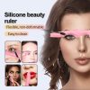 Sablon multifunctional 5 in 1 Eyeline din silicon pentru makeup ochi, fata, sprancene, buze, 149.4x41.4x8 mm, Mov - Accesorii Diverse pentru Ingrijire - Mercaton Store