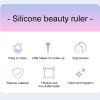 Sablon multifunctional 5 in 1 Eyeline din silicon pentru makeup ochi, fata, sprancene, buze, 149.4x41.4x8 mm, Mov - Accesorii Diverse pentru Ingrijire - Mercaton Store