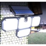 Lampa solara de curte 9W, 2400mAh, 171 leduri, Isotrade - Lampi solare gradina - Mercaton Store