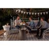 Masa/bar, ratan sintetic, inaltime reglabila, cu container gheata, maro, 49x57/82 cm - Seturi Mobilier Gradina - Mercaton Store