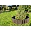 Palisada/bordura pentru gradina, maro, set 8 buc, 27x24 cm, 2.16 m - Garduri de gradina - Mercaton Store