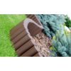 Palisada/bordura pentru gradina, maro, set 8 buc, 27x24 cm, 2.16 m - Garduri de gradina - Mercaton Store