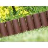 Palisada/bordura pentru gradina, maro, set 8 buc, 27x24 cm, 2.16 m - Garduri de gradina - Mercaton Store