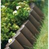 Palisada/bordura pentru gradina, maro, set 8 buc, 27x24 cm, 2.16 m - Garduri de gradina - Mercaton Store