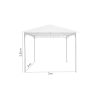 Pavilion pentru gradina/terasa, cadru metalic, crem, 3x3x2.55 m, Doina - Pavilioane si corturi de Gradina - Mercaton Store