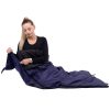 Sac de dormit, turistic, 2 in 1, albastru, 190x73 cm, Springos - Accesorii camping si drumetii - Mercaton Store