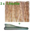 Set 2 trestii, 1.5x5 m + Plasa umbrire 90 g/mp, 10x1.5 m - Garduri de gradina - Mercaton Store