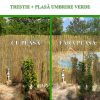 Set 2 trestii, 1.5x5 m + Plasa umbrire 90 g/mp, 10x1.5 m - Garduri de gradina - Mercaton Store
